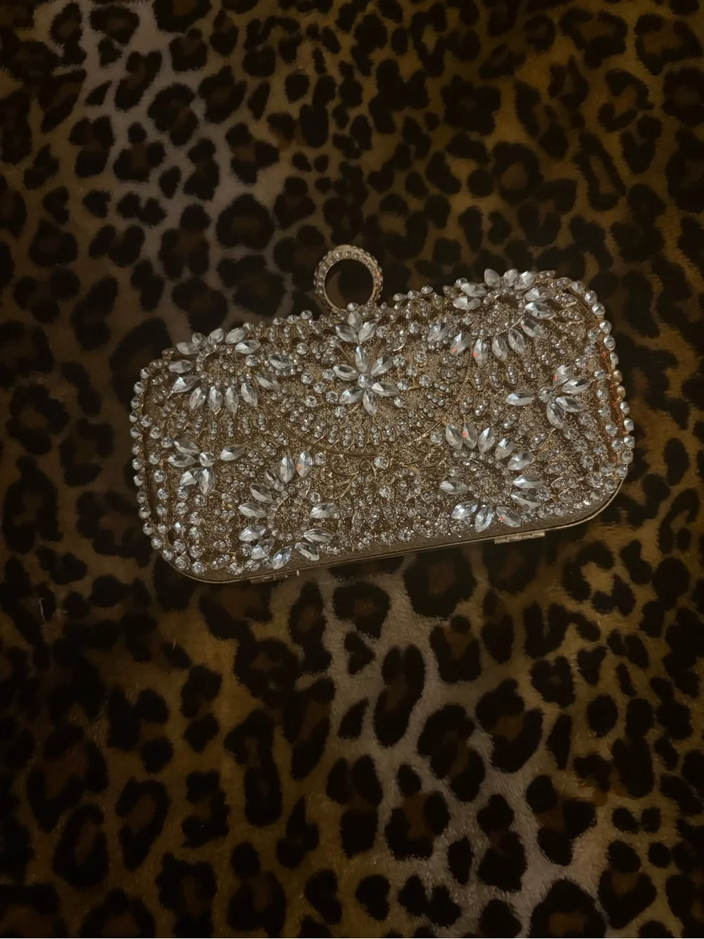 embellished diamond bag